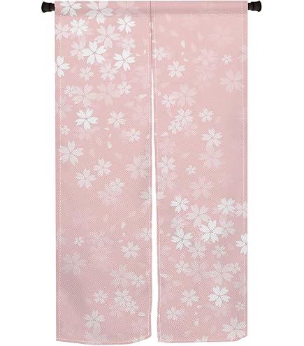Amazon｜narumikk のれん さくらとうさぎ 暖簾 ノレン 桜 サクラ 兔